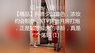 【精品】抖音少妇暮色，浓妆约会粉丝，KTV露出开房打炮，正是如狼似虎的年龄，真是个荡妇 (1)