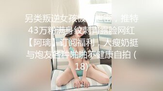 另类叛逆女孩极品泄密，推特43万粉满身纹刺青露脸网红【阿璃】订阅福利，人瘦奶挺与炮友各种啪啪不健康自拍 (18)